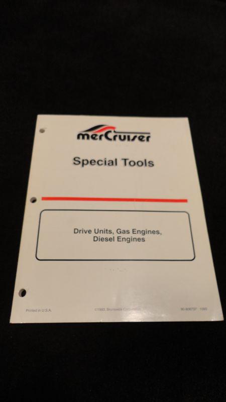 1994 mercruiser special tools #90-806737 drive units, gas and diesel engines