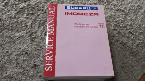 2004 subaru impreza section 10 service manual very clean