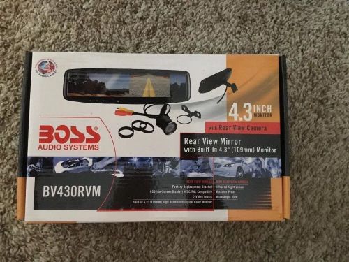 Boss audio bv430rvm rearview mirror with 4.3 inch monitor and backup camera