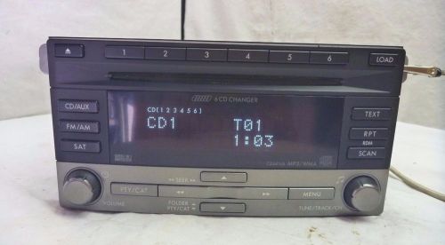 2008-2011 subaru impreza radio 6 disc cd mp3 wma  86201fg642 cz641u6 jj642