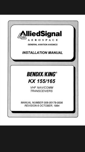 Bendix kx155 / 165 installation manual