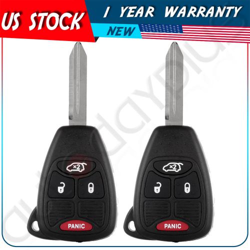 2 new replacement keyless entry key remote fob car case head shell 4 buttons pad