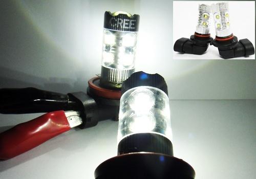 Genuine cree xb-d 50w led hb3 9005 projector bulb fog daytime running light drl