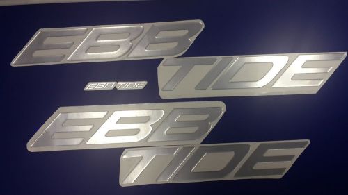 Ebbtide boat emblem 44&#034; epoxy stickers resistant to mechanical shocks vinyl