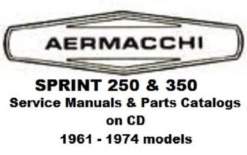26+ amf aermacchi sprint motorcycle service manuals &amp; parts catalogs 1961-1974