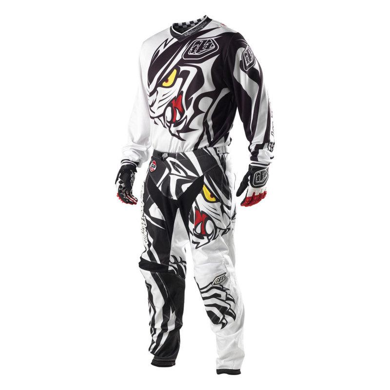 2013 troy lee designs gp predator jersey and pants combo - white - closeout item