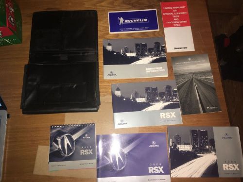 2006 acura rsx type s owners manual original w/case