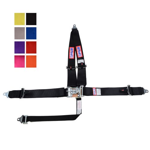 Rjs racing sfi 16.1 latch &amp; link pull up harness belt v mount any color