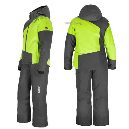 Snowmobile ckx pulse jacket suit boys kids charcoal green 6 pants bib winter
