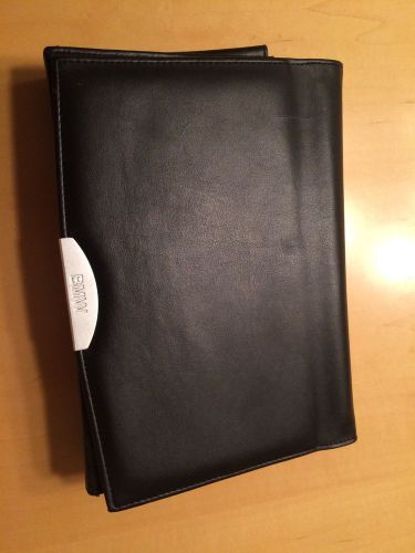 Bmw oem owners manual leather case black wallet portfolio book holder