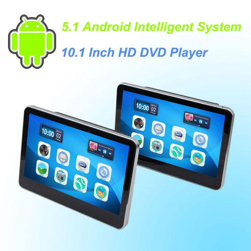 Car headrest dvd player android 5.1 hd 10.1 inch monitor hd quad core - one pair