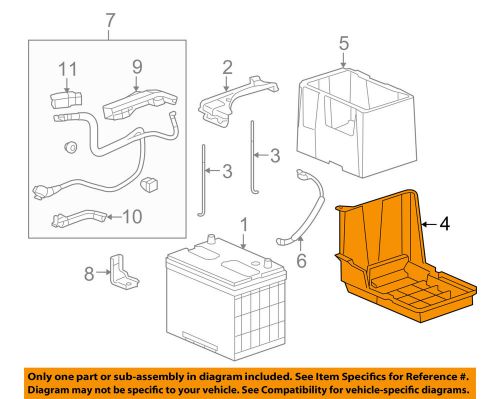 Honda oem-battery box tray bracket 31521ta0a10