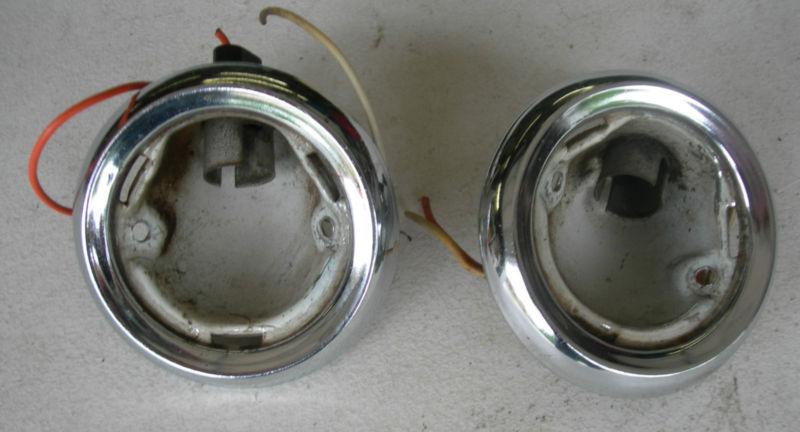 1955-1957 chevy nomad and 1955 chevy hardtop dome light assemblies - pair