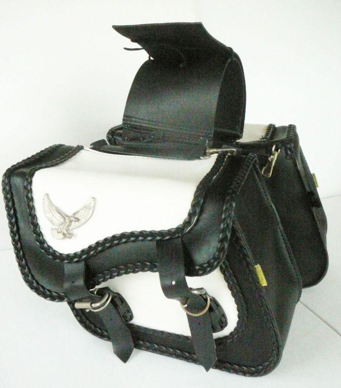 Willie & max semi-custom color series compact slant saddlebag, universal