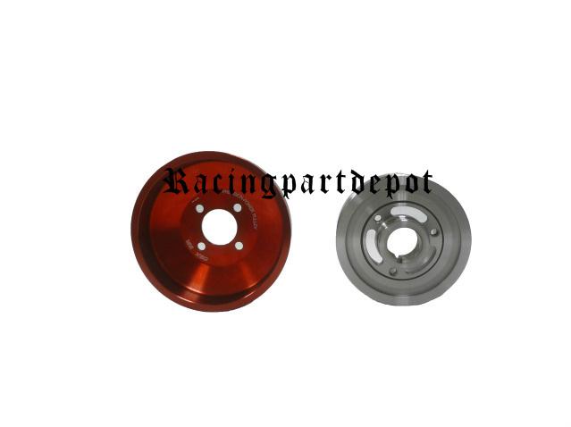 05-09 mustang gt 4.6l 3v obx underdrive pulley kit red crank & water 