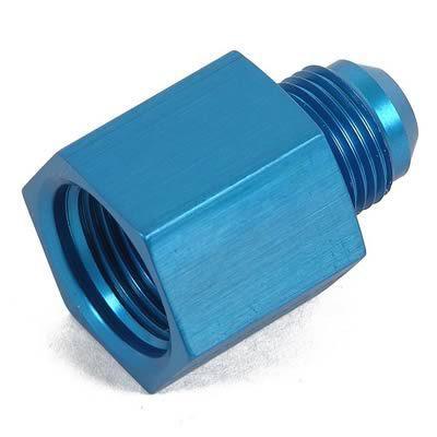 Earl's 989464erl fitting flare reducer female -6 an to male -4 an blue ea