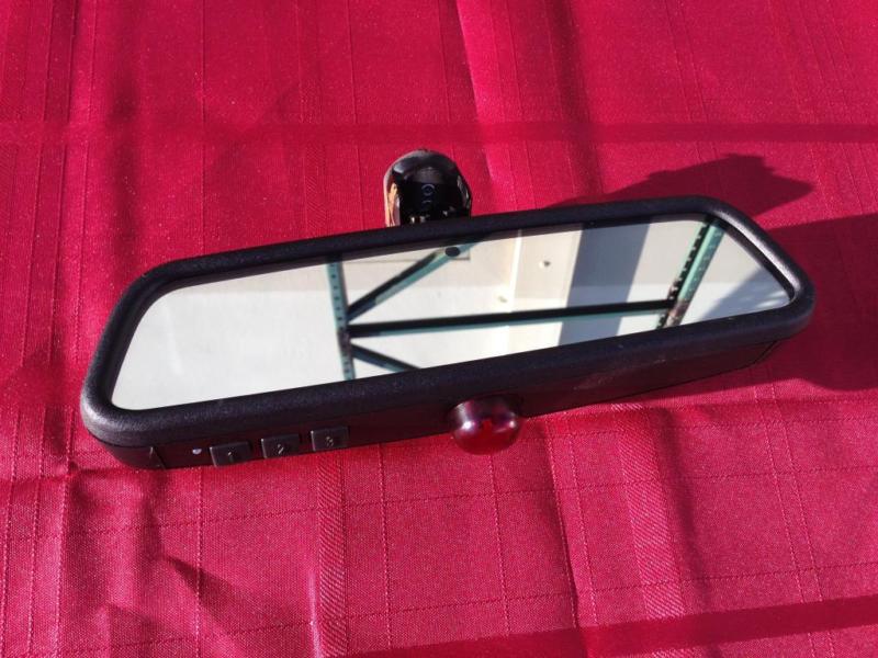 Bmw oem rear view mirror with homelink garage opener auto dim autodim open #5