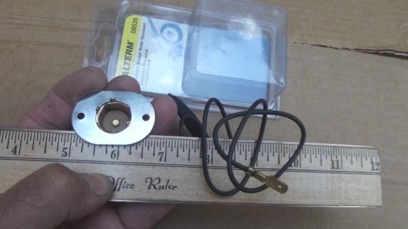 2 calterm 08535 universal sockets 1 contact 30"wire with socket retrofit plate