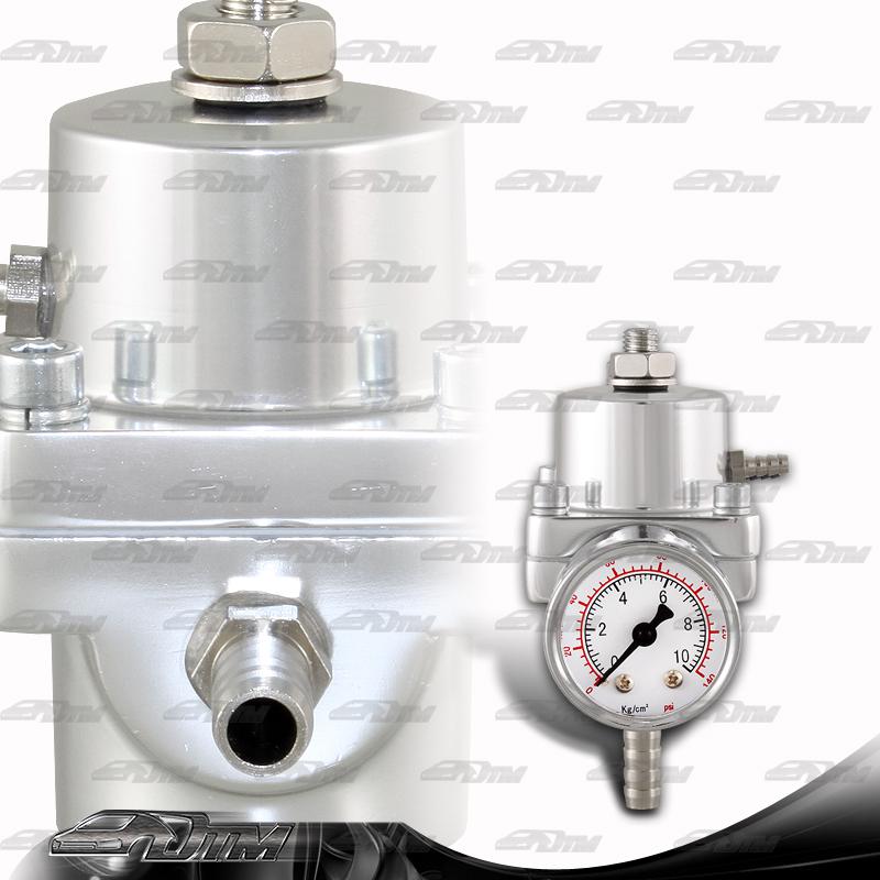 Universal jdm style adjustable fuel pressure regulator - chrome
