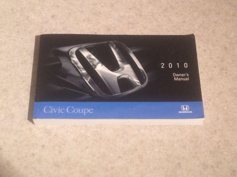 2010 honda civic coupe owner's manual