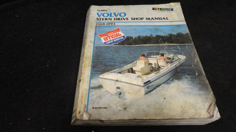 Clymer's #b770 1968-1993 volvo sterndrive shop manual inboard boat motor