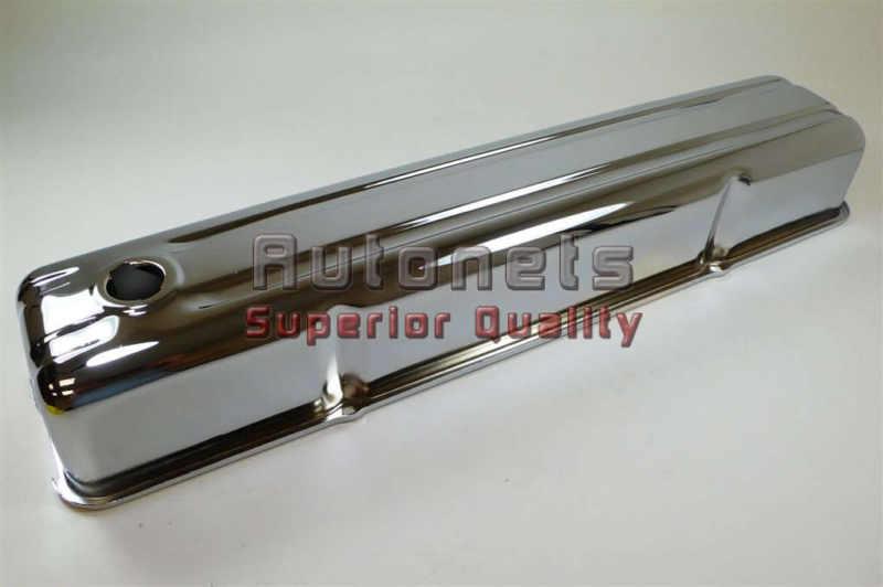 Chrome steel 1950-62 chevy 235 6 cylinder straight valve cover & side plate