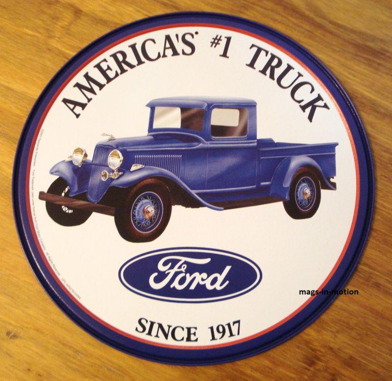 *usa metal sign* ford truck pickup round sign *ships worldwide*