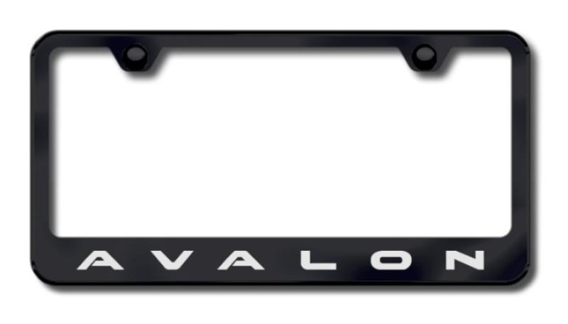 Toyota avalon laser etched license plate frame-black made in usa genuine