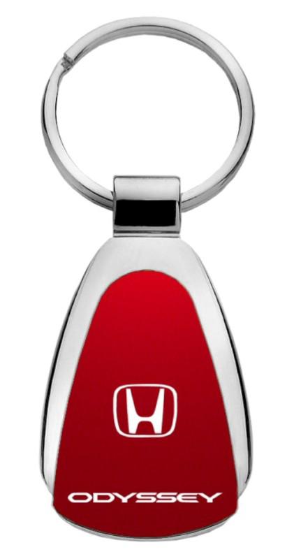 Honda odyssey red teardrop keychain / key fob engraved in usa genuine