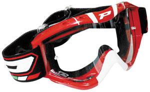 Pro grip 3400 dual race line goggles 2011/2012 red one size