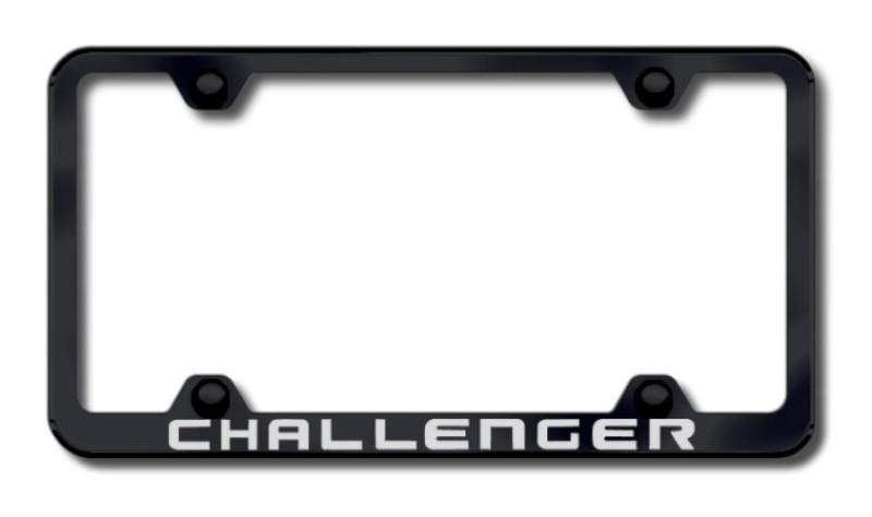 Chrysler challenger wide body laser etched license plate frame-black made in us