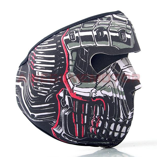 Motorcycle biker head skull monster style neoprene ski full face warmer mask new