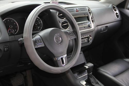 Fit hyundai kia subaru leather steering wheel cover 58006 circle cool gray 14 15