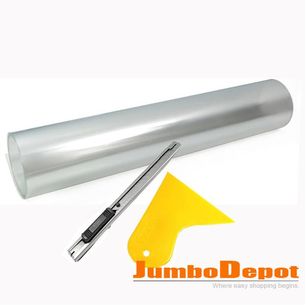30*145cm clear vinyl film for car suv truck headlight taillight fog lamp cover 