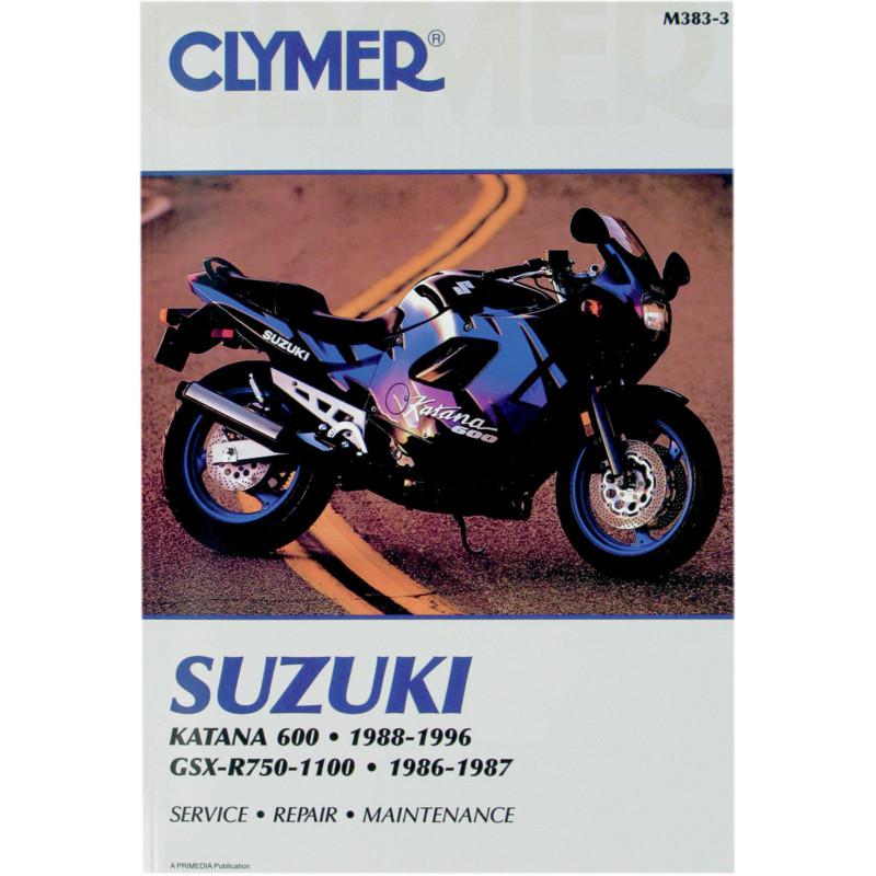 Clymer m383-3 repair service manual suzuki gsx-r750/1100 86-87 katana 600 89-96