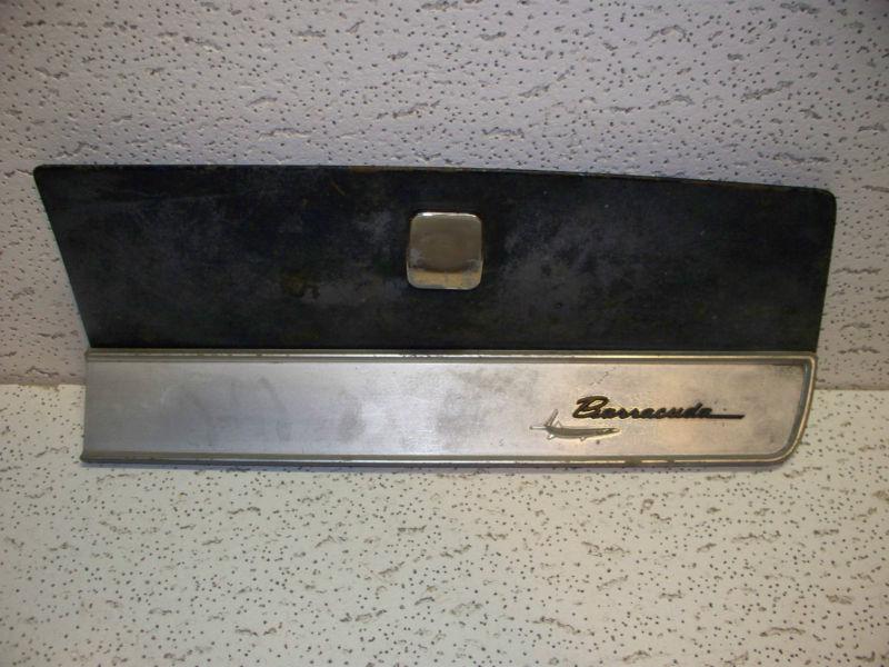1967 barracuda glove box lid with trim 67 68 69 cuda a body mopar 1968 1969