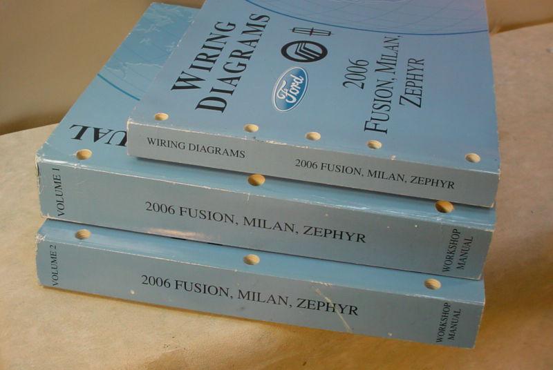 2006 ford fusion --milan---zephyr. workshop service repair manual set