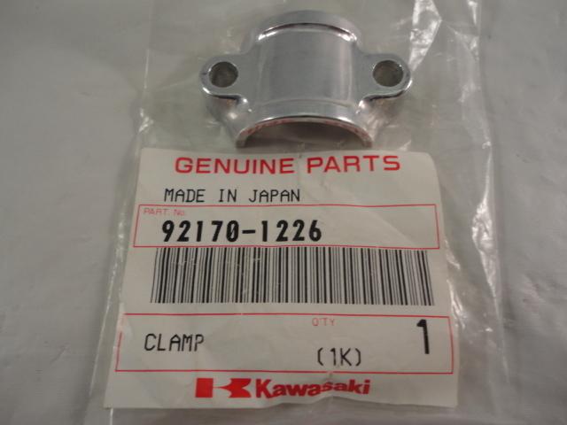Nos kawasaki  clamp lever holder - handlebar kx125 kx250 kx80 kx500   92170-1226