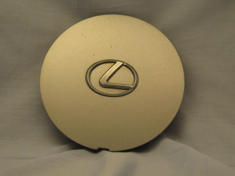 (qty 1) 93-97 lexus gs300 center cap oem 8446 silver chrome emblem #c13-d302