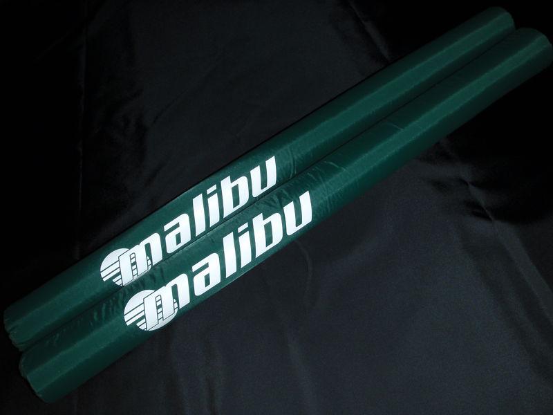 Trailer guide pads  malibu logo green 2"