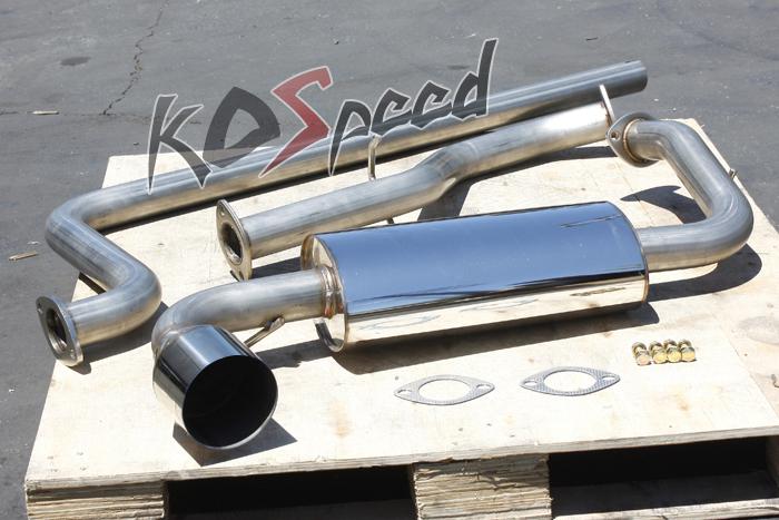 4.75" tip stainless steel muffler catback exhaust system 00-05 dodge neon sohc
