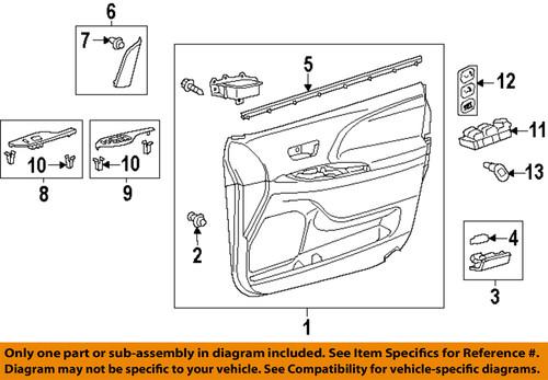 Toyota oem 848100t010 switch, power window/door window switch