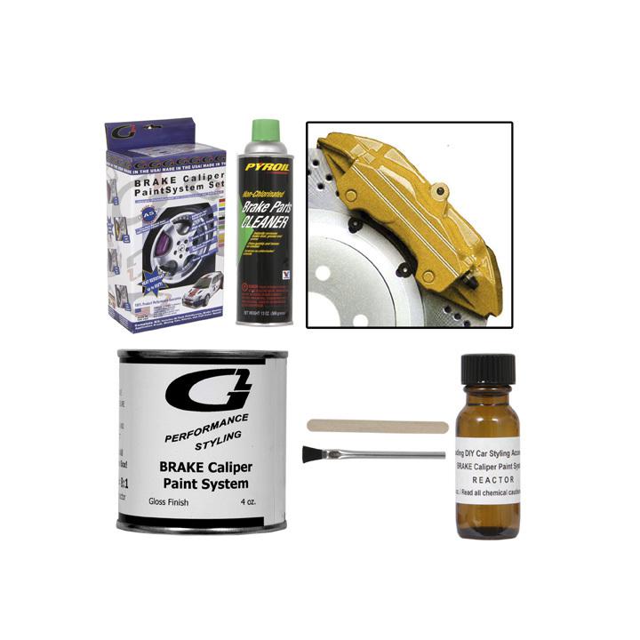 High temp brake caliper paint kit gold (g2)