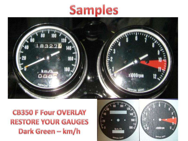 Honda cafe racer cb 350 four cb 350 f dial clocks gauge face overlay km/h
