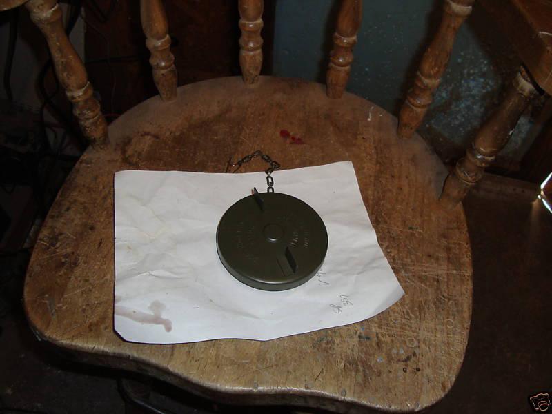 Military vehicle gas/fuel  cap with chain m715 m35a2 m37 dodge new
