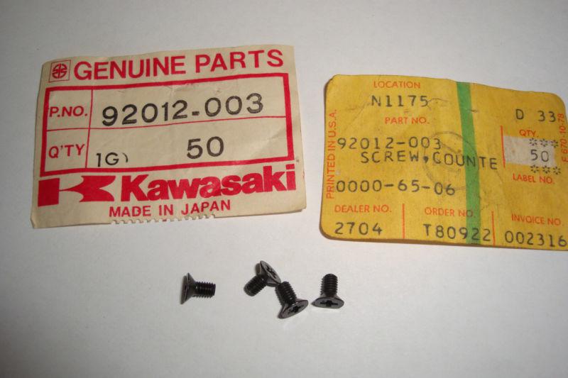 Kawasaki z1 nos 92012-003  fuel tank emblem screws