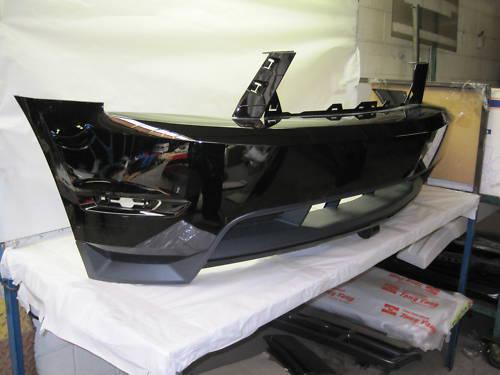 10 11 12 mustang gt front bumper black *new* oem takeoff w/lower grille included