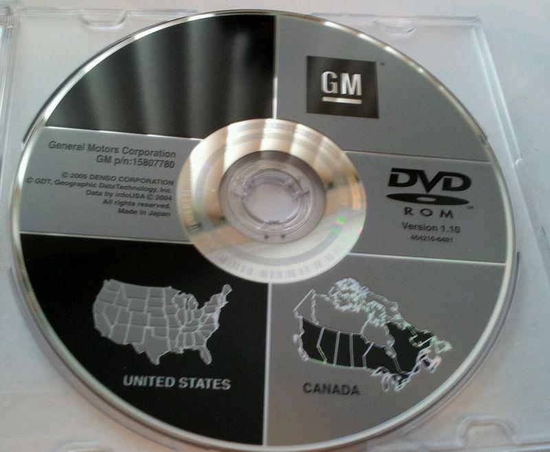 Gm navigation dvd version 1.10  part#15807780