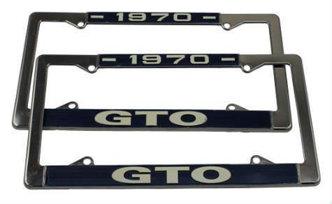 1970 gto license plate frames
