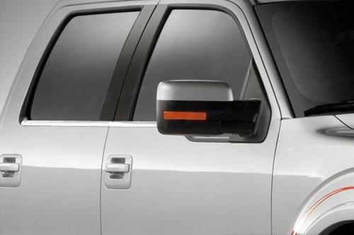 Ses trims ti-ws-118 09-13 ford f-150 window sills truck chrome trim 3m abs